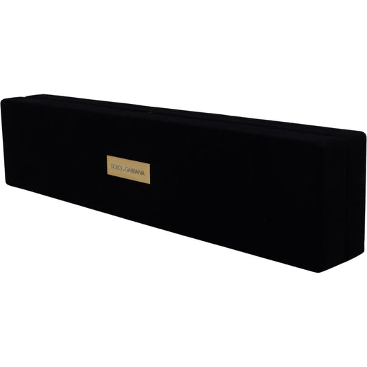 Dolce & Gabbana Elegant Velvet Jewelry Storage Box FASHION ACCESSORIES Dolce & Gabbana