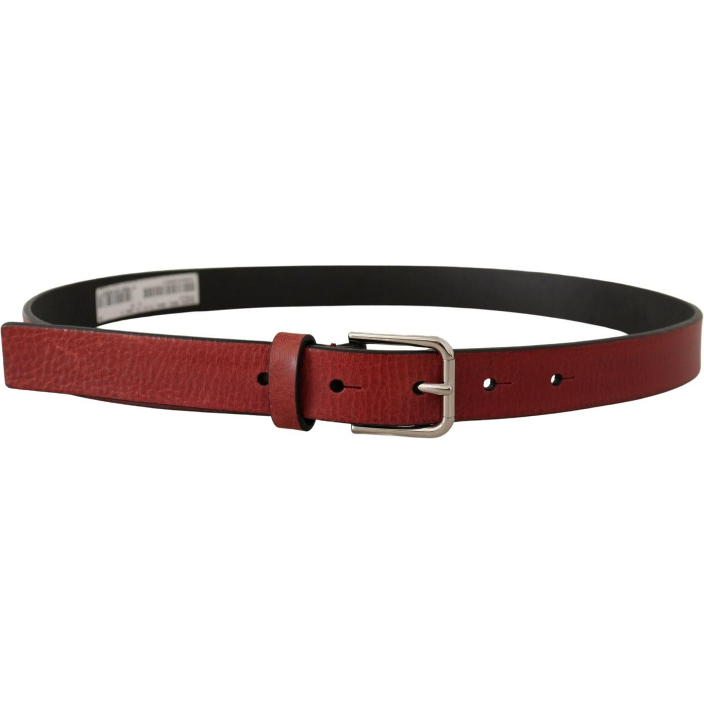 Dolce & Gabbana Elegant Maroon Italian Leather Belt Dolce & Gabbana