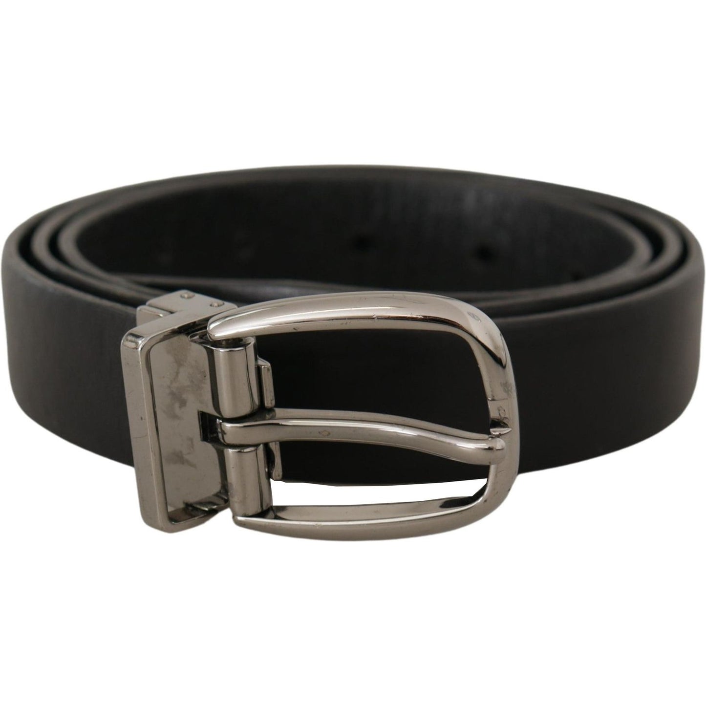 Dolce & Gabbana Elegant Black Leather Designer Belt Dolce & Gabbana