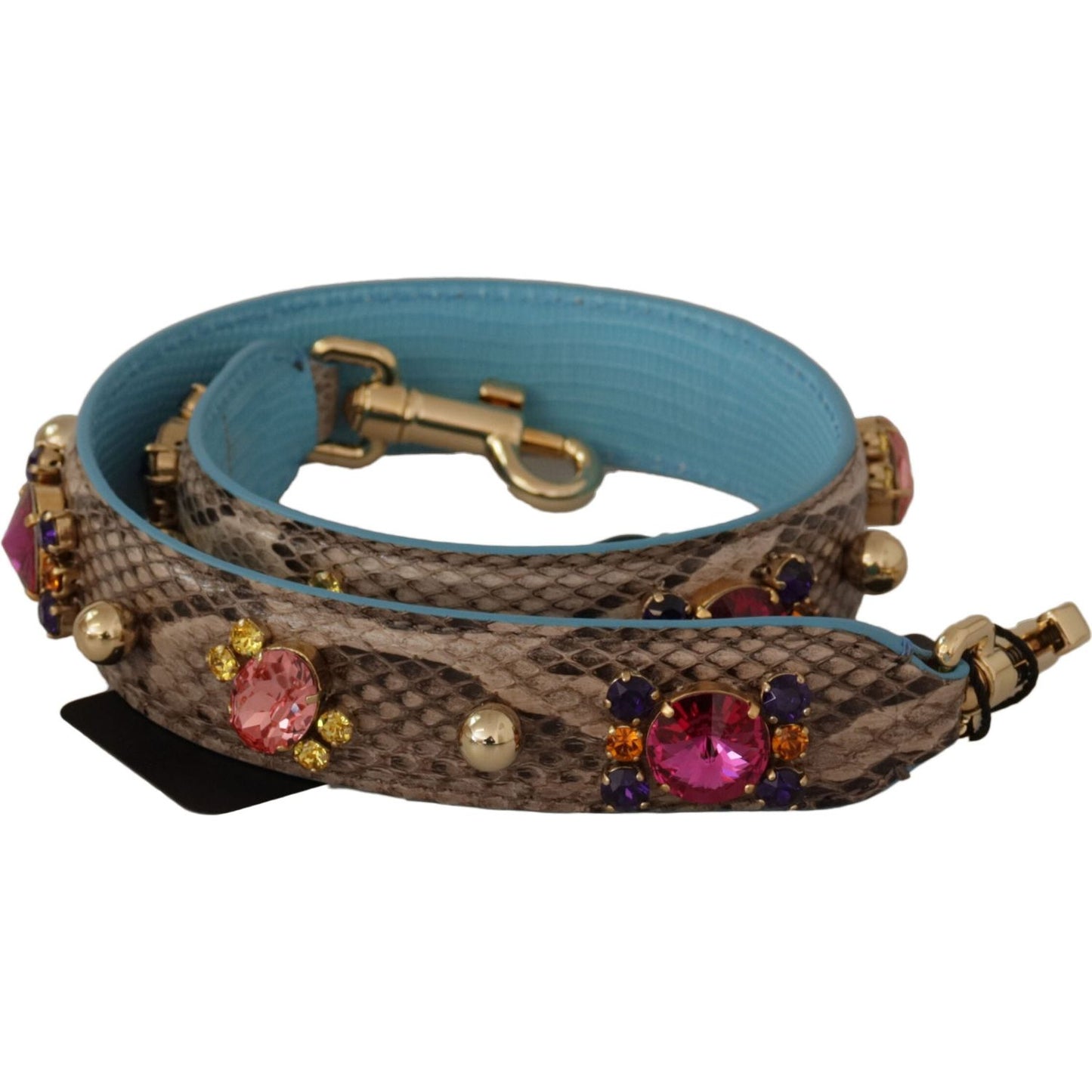 Dolce & Gabbana Elegant Python Leather Shoulder Strap Accessory Dolce & Gabbana