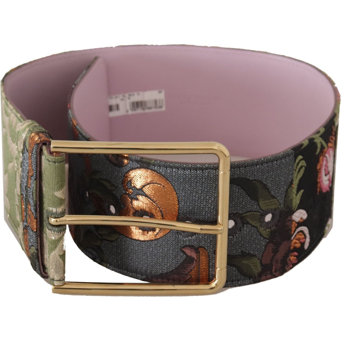 Dolce & Gabbana Elegant Multicolor Canvas-Leather Belt Dolce & Gabbana