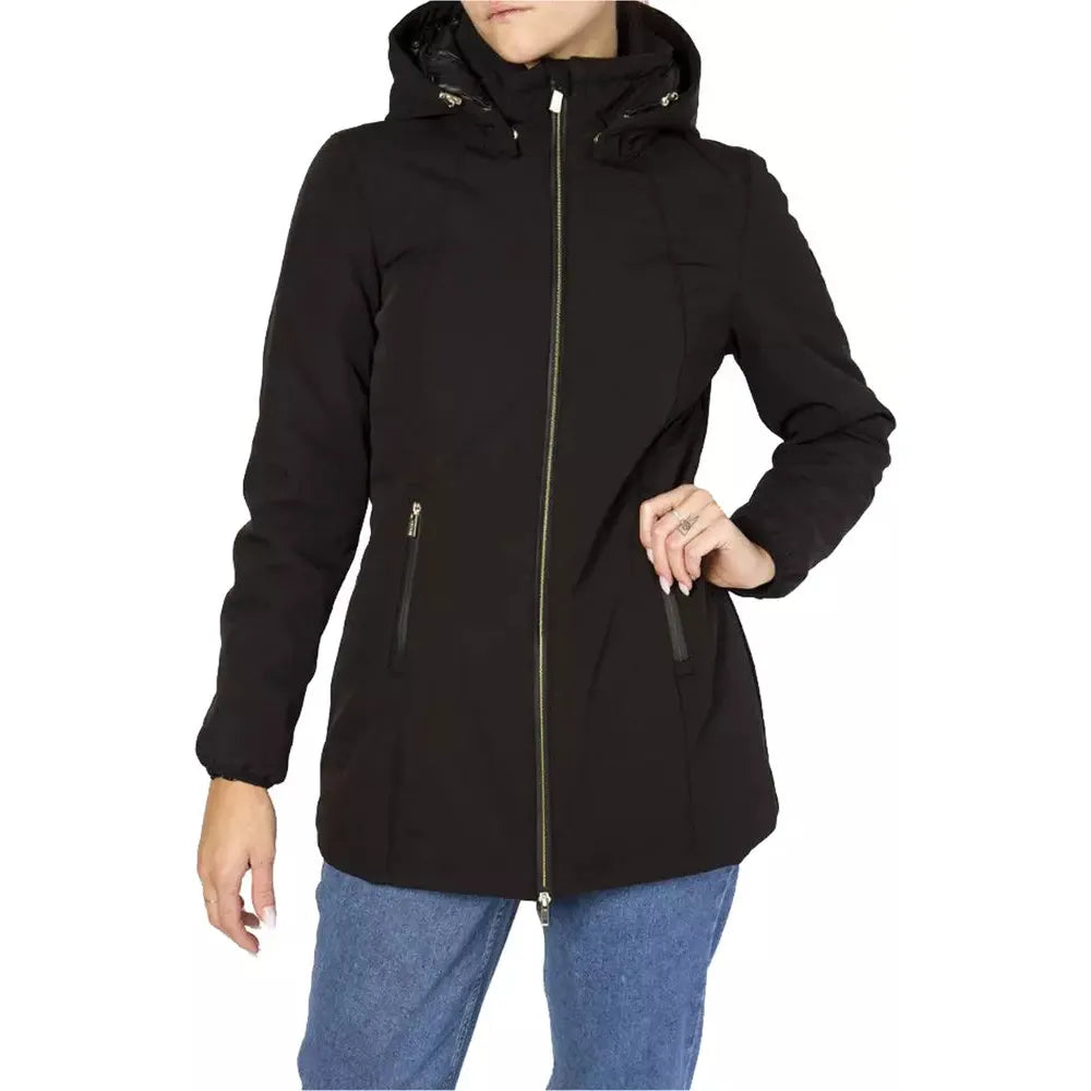 Yes Zee Black Polyamide Women Jacket Yes Zee