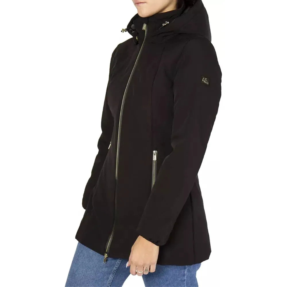 Yes Zee Black Polyamide Women Jacket Yes Zee