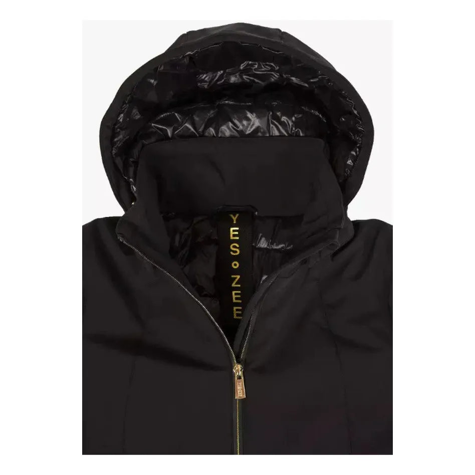 Yes Zee Black Polyamide Women Jacket Yes Zee