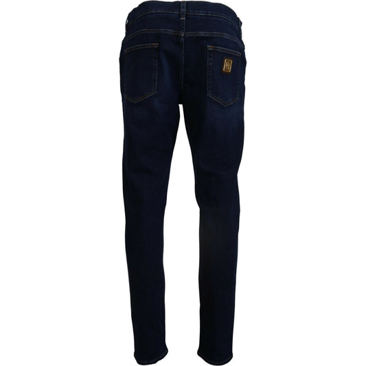 Dolce & Gabbana Elegant Slim Fit Dark Blue Denim Jeans Dolce & Gabbana