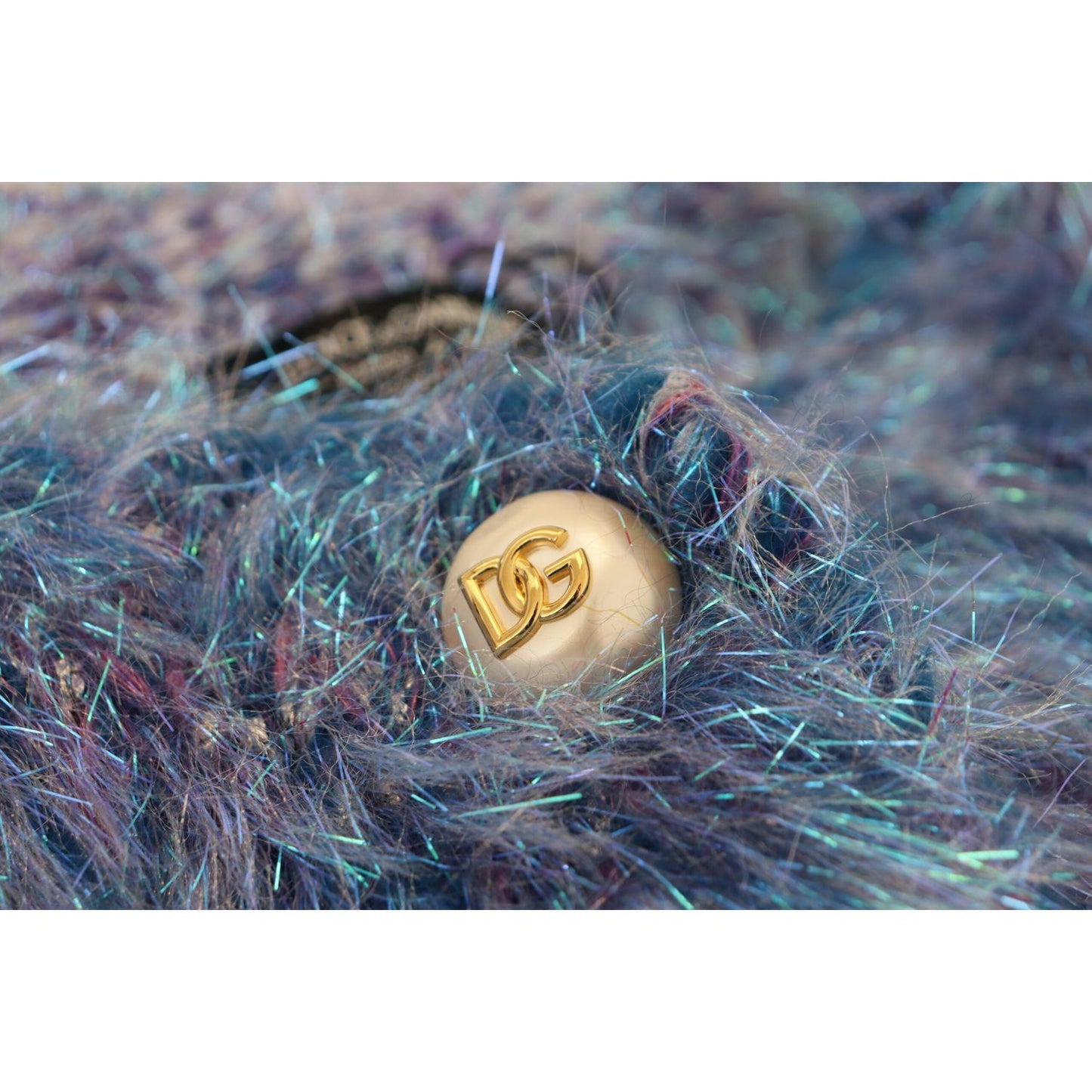 Dolce & Gabbana Multicolor Polyester Fringes Coat Jacket Dolce & Gabbana