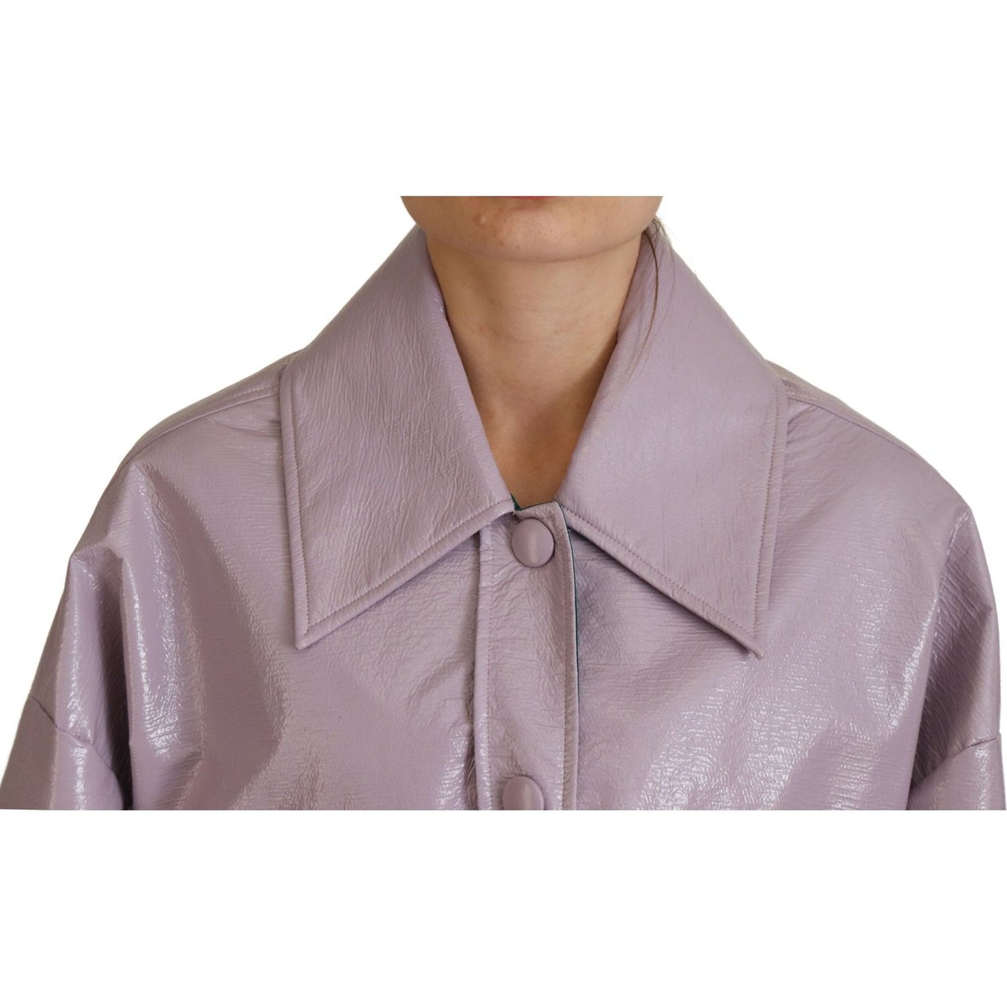 Dolce & Gabbana Chic Purple Cropped Jacket - A Style Statement Dolce & Gabbana