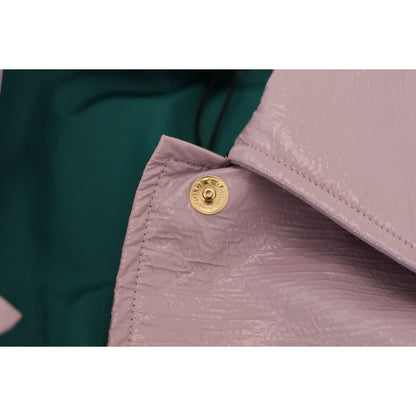 Dolce & Gabbana Purple Cotton Button Down Cropped Jacket Dolce & Gabbana