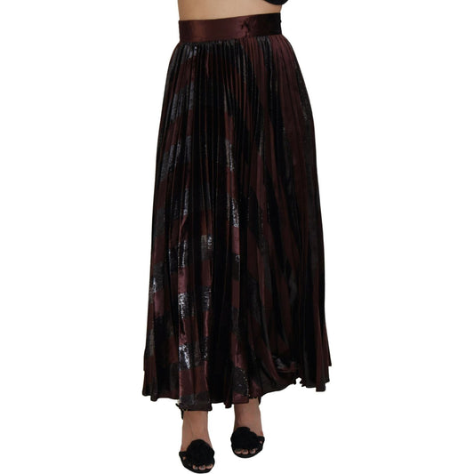 Dolce & Gabbana Elegant High Waist A-Line Maxi Skirt Dolce & Gabbana