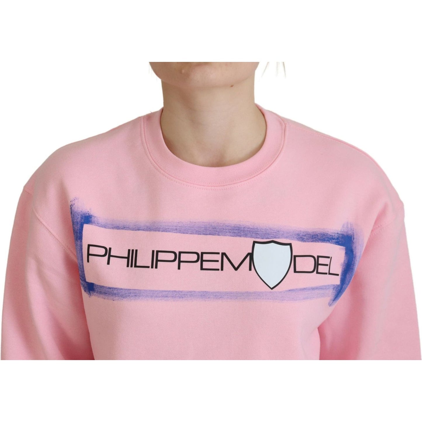 Philippe Model Elegant Pink Long Sleeve Pullover Sweater Philippe Model