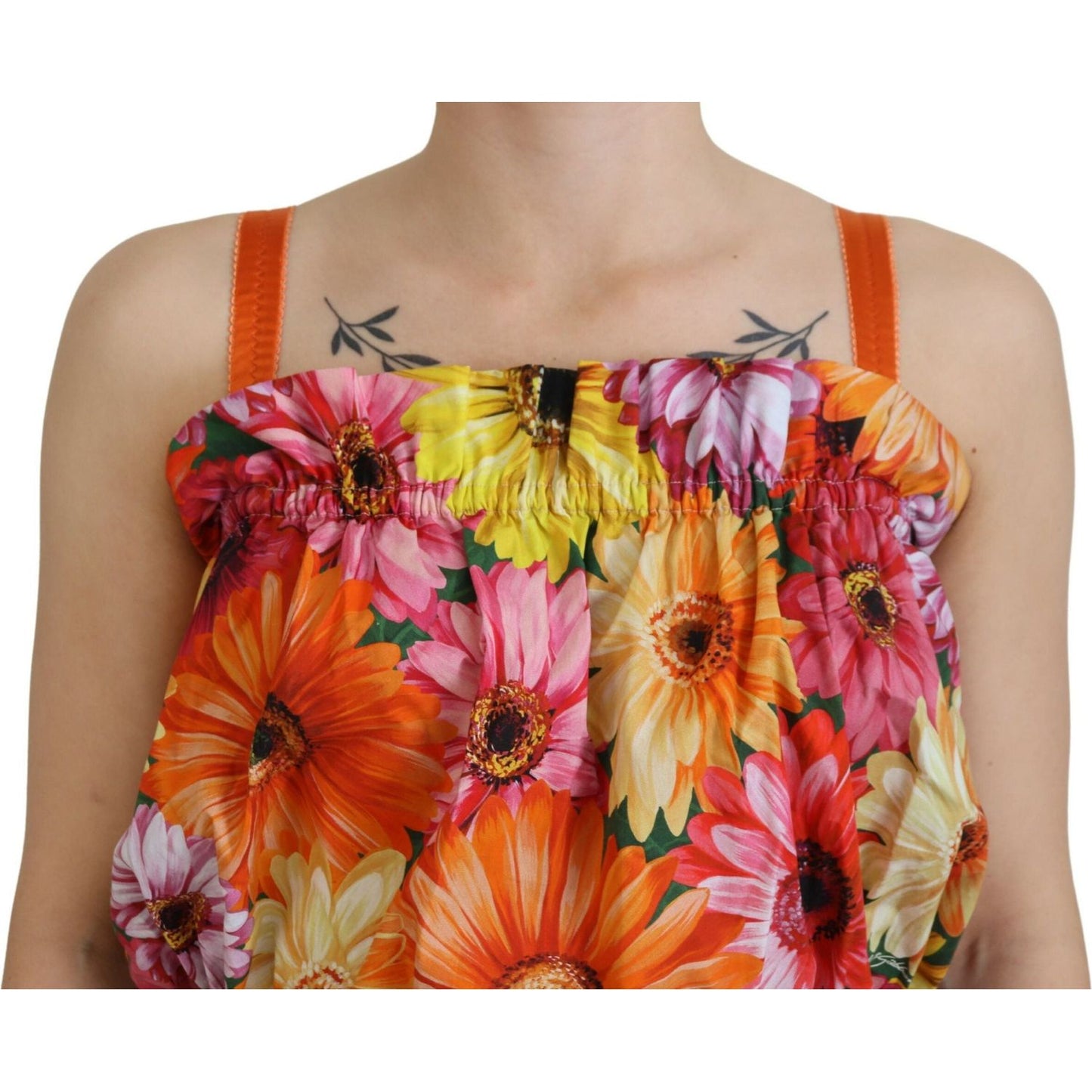 Dolce & Gabbana Floral Elegance Sleeveless Cropped Top Dolce & Gabbana