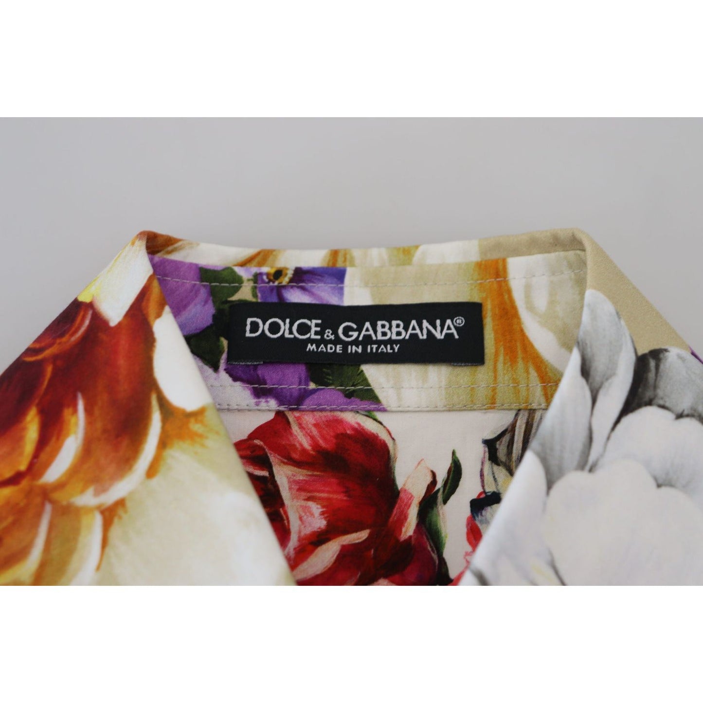 Dolce & Gabbana Elegant Floral Cotton Long Sleeve Top Dolce & Gabbana