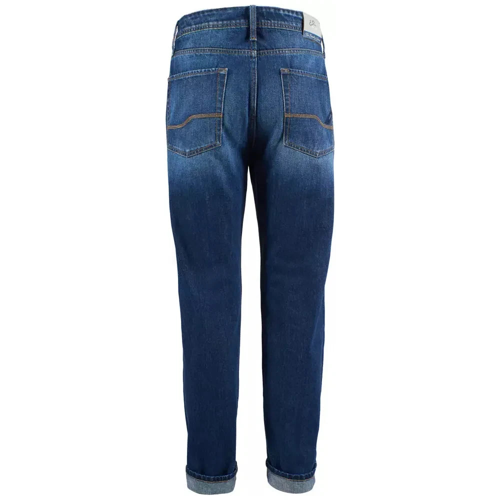 Yes Zee Blue Cotton Men's Jean Yes Zee