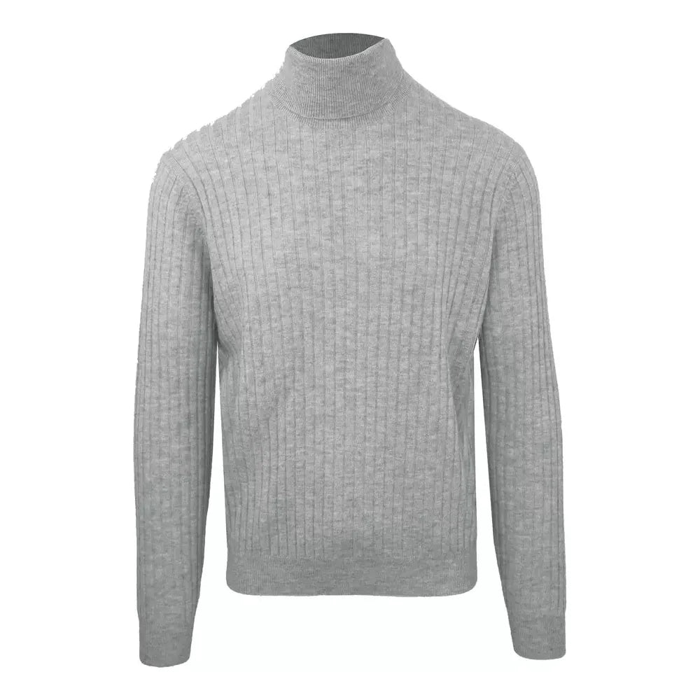 Malo Elegant Wool Cashmere Turtleneck Sweater Malo