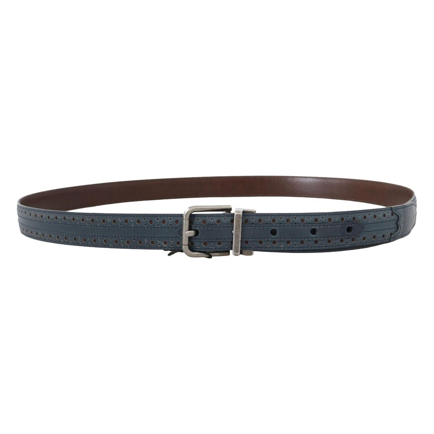 Dolce & Gabbana Elegant Blue Leather Men's Belt Dolce & Gabbana