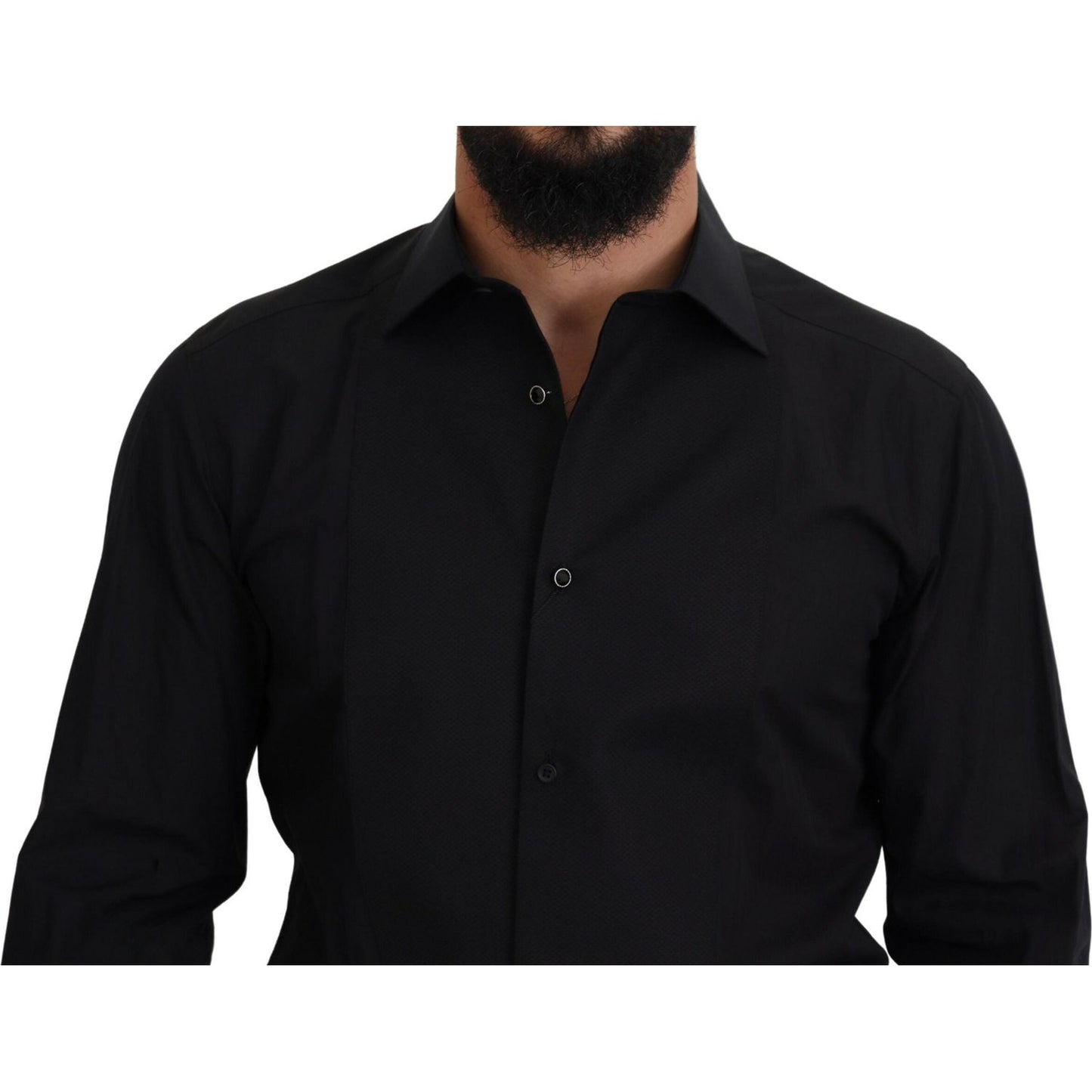 Dolce & Gabbana Elegant Black Formal Long Sleeve Shirt Dolce & Gabbana