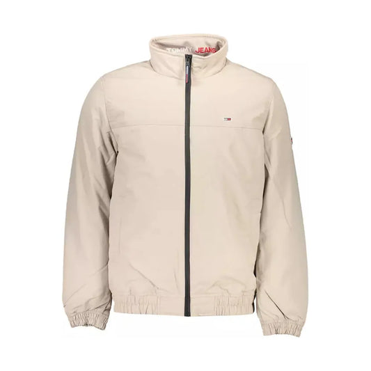 Tommy Hilfiger Beige Polyamide Men Jacket Tommy Hilfiger