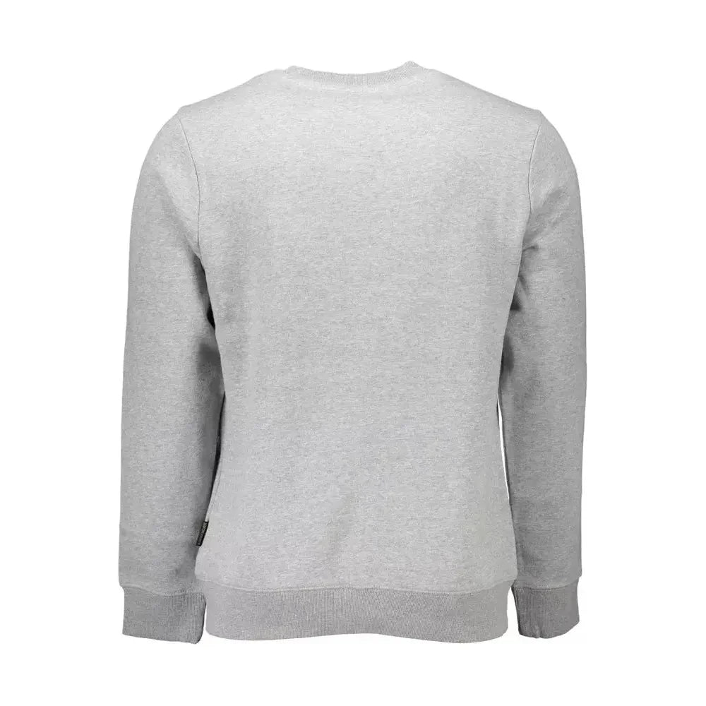 Napapijri Gray Cotton Men Sweater Napapijri