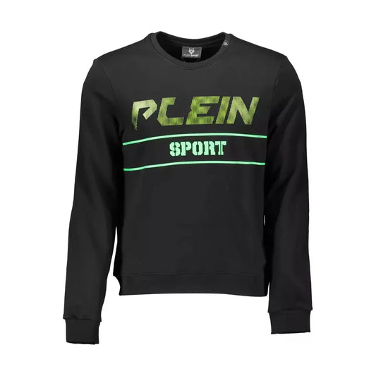 Plein Sport Black Cotton Men Sweater Plein Sport