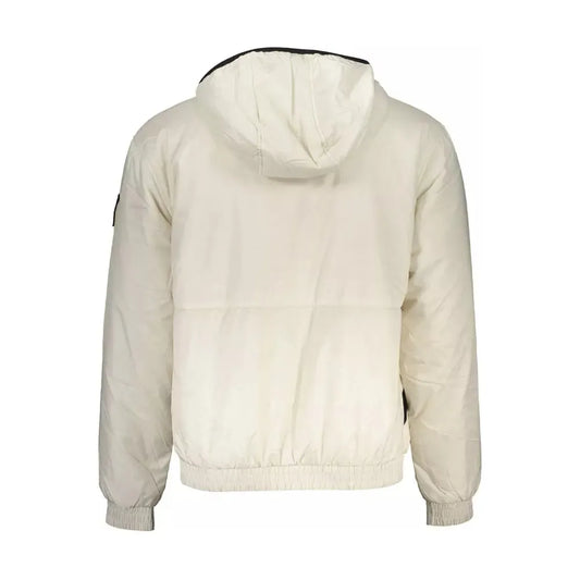 Calvin Klein Beige Polyester Men Jacket Calvin Klein