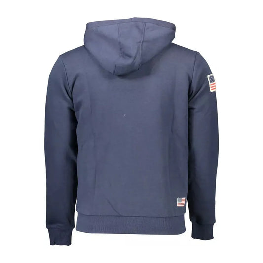 U.S. POLO ASSN. Blue Cotton Mens Hooded Sweater U.S. POLO ASSN.