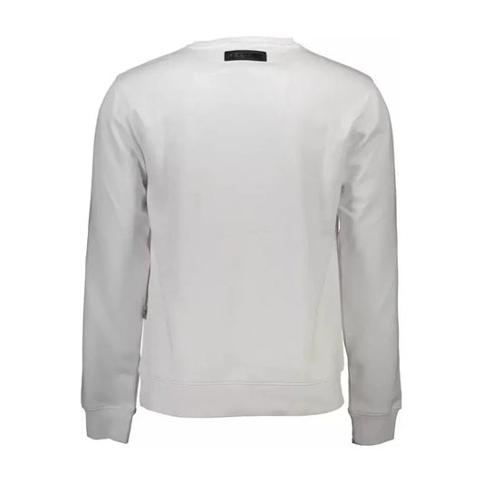 Plein Sport White Cotton Men Sweater Plein Sport