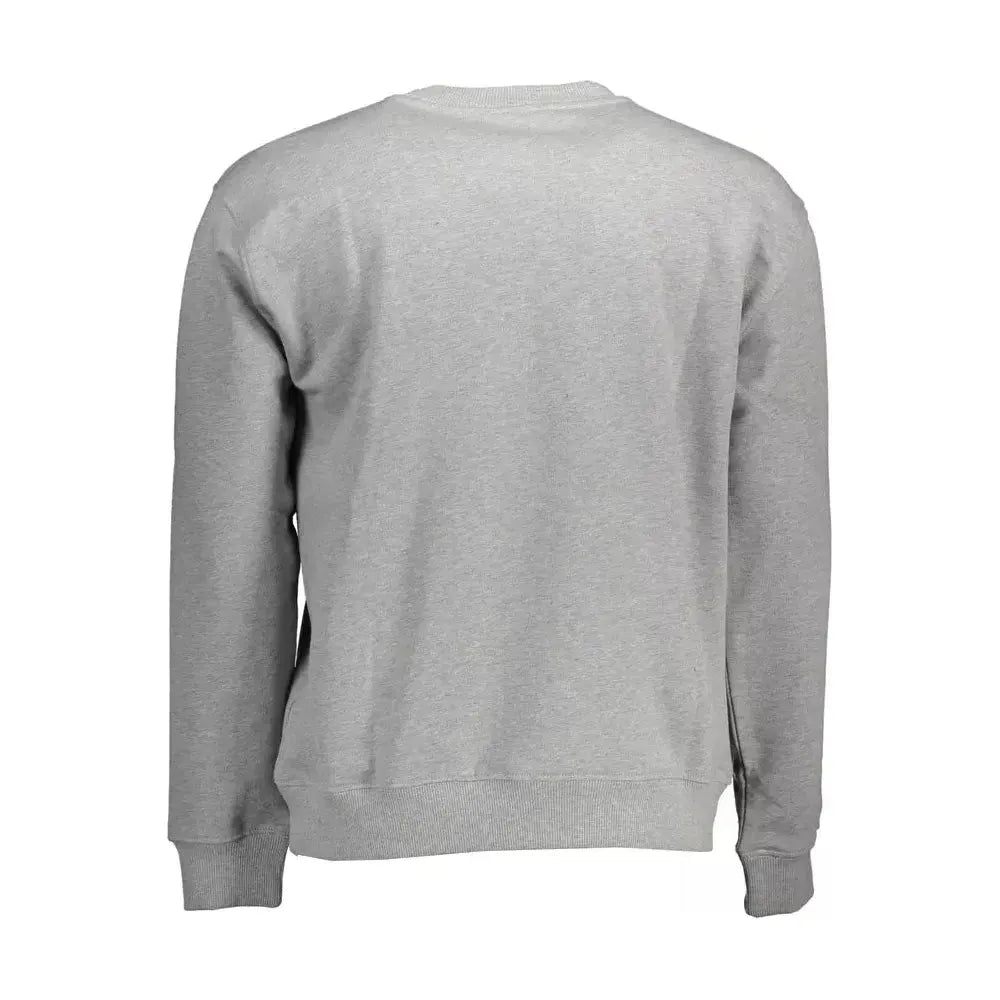 North Sails Gray Cotton Men Sweater North Sails