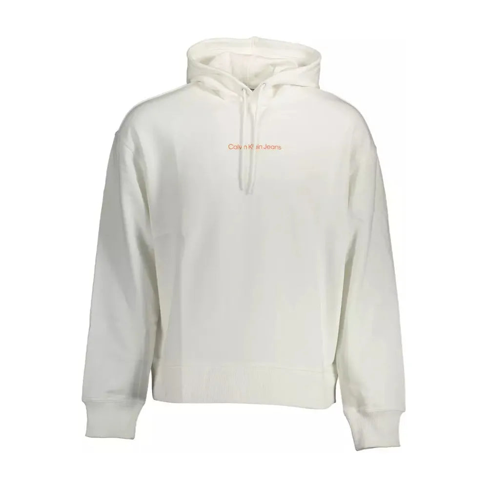 Calvin Klein White Cotton Men Sweater Calvin Klein