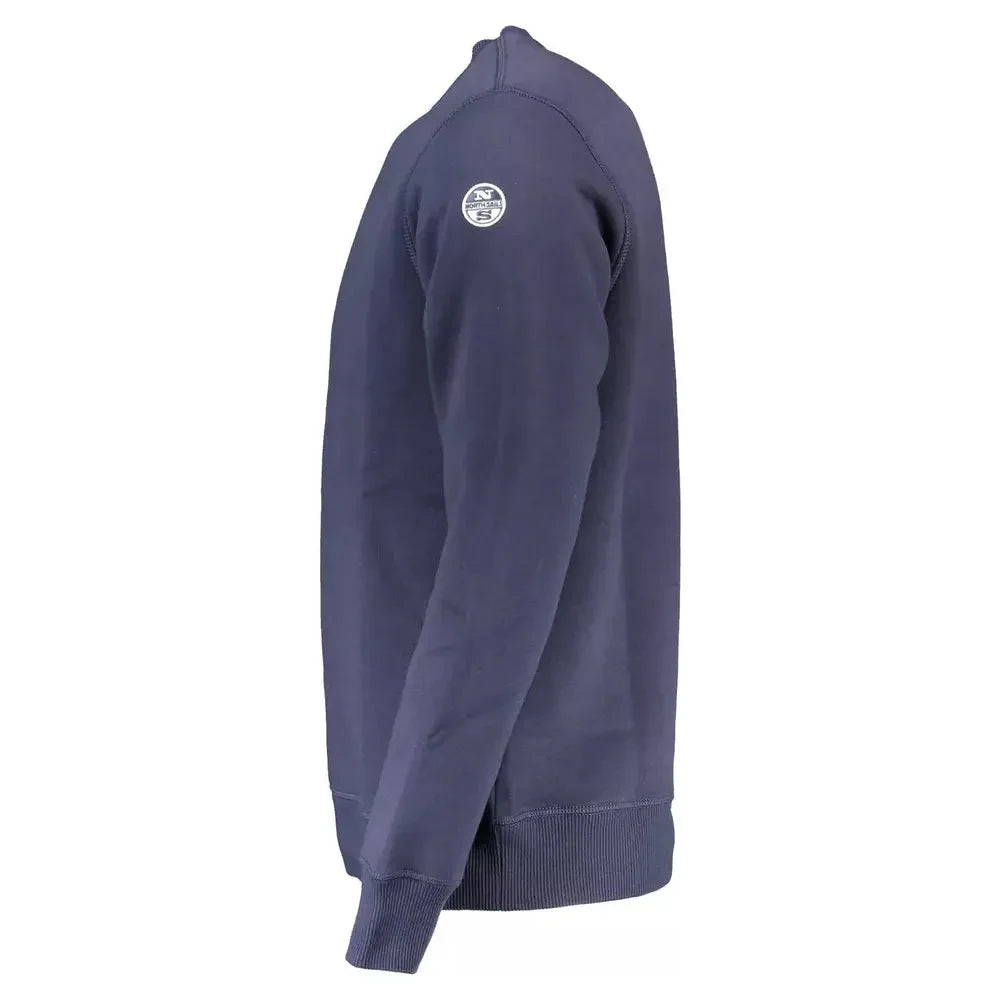 North Sails Blue Cotton Men Sweater North Sails