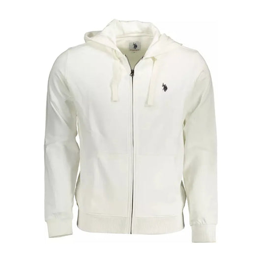 U.S. POLO ASSN. White Cotton Men Sweater