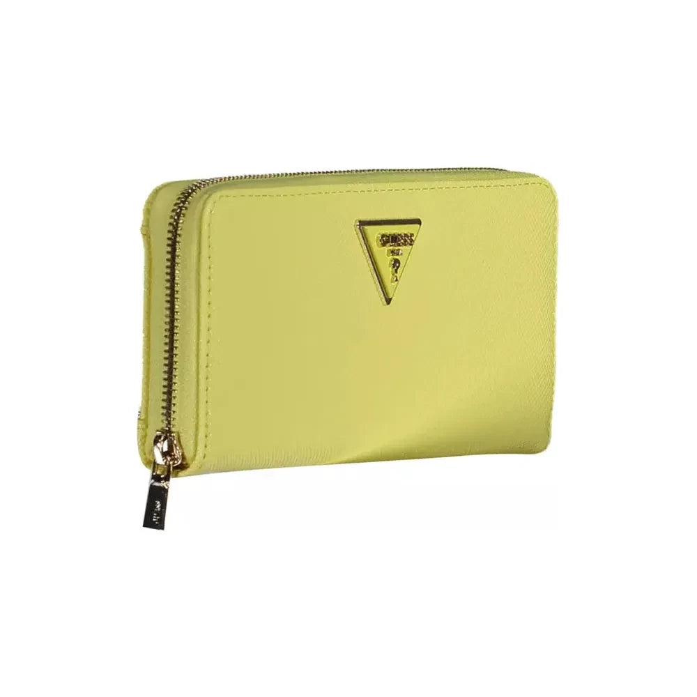 Guess Jeans Yellow Polyethylene Women Wallet Guess Jeans