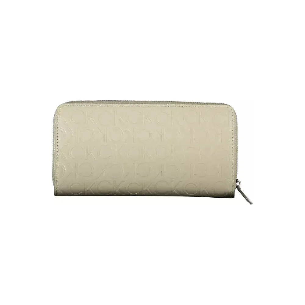 Calvin Klein Beige Polyethylene Women Wallet Calvin Klein