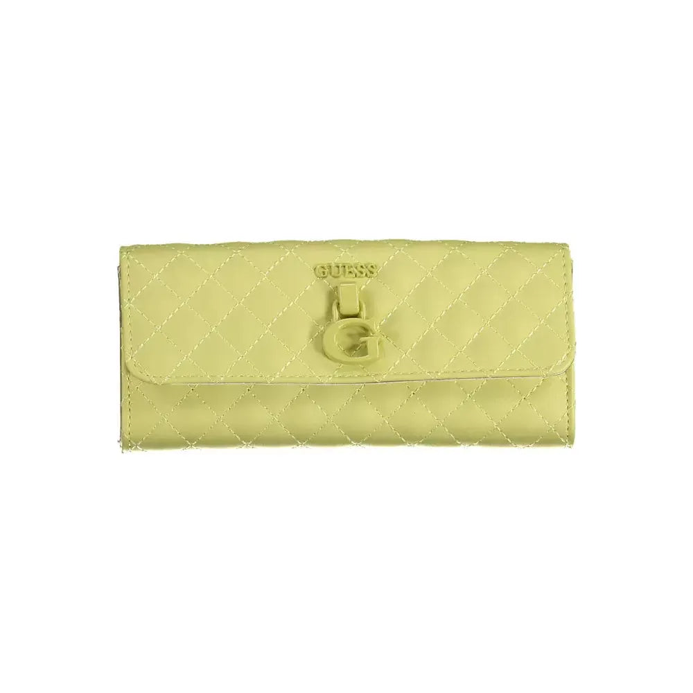 Guess Jeans Yellow Polyethylene Women Wallet Guess Jeans