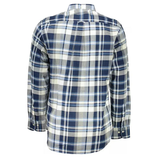 Gant Blue Cotton Men Shirt Gant