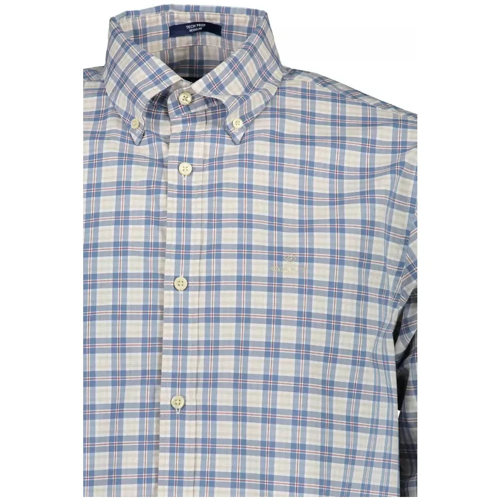 Gant Blue Cotton Men Shirt Gant