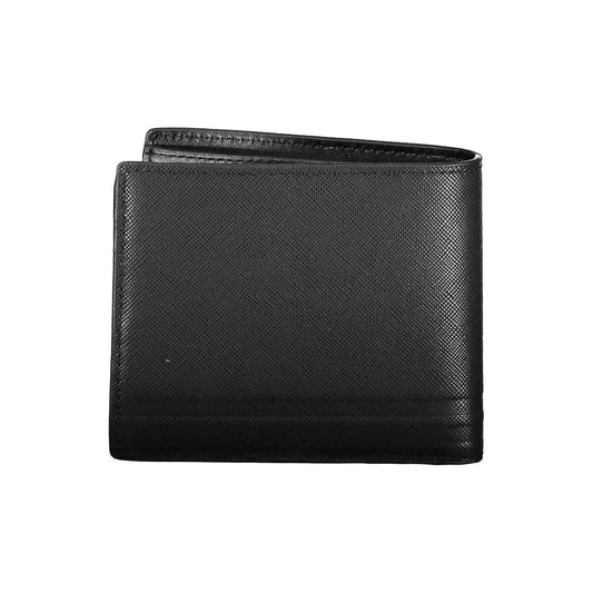 Tommy Hilfiger Black Leather Men Wallet Tommy Hilfiger