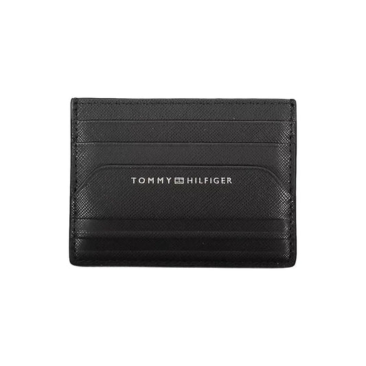 Tommy Hilfiger Black Leather Men Wallet Tommy Hilfiger