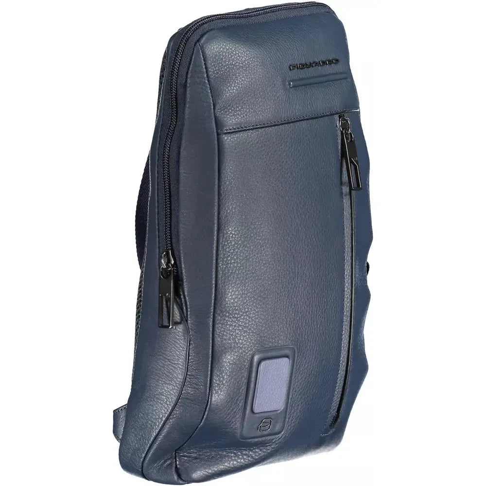 Piquadro Blue Leather Men Shoulder Bag Piquadro