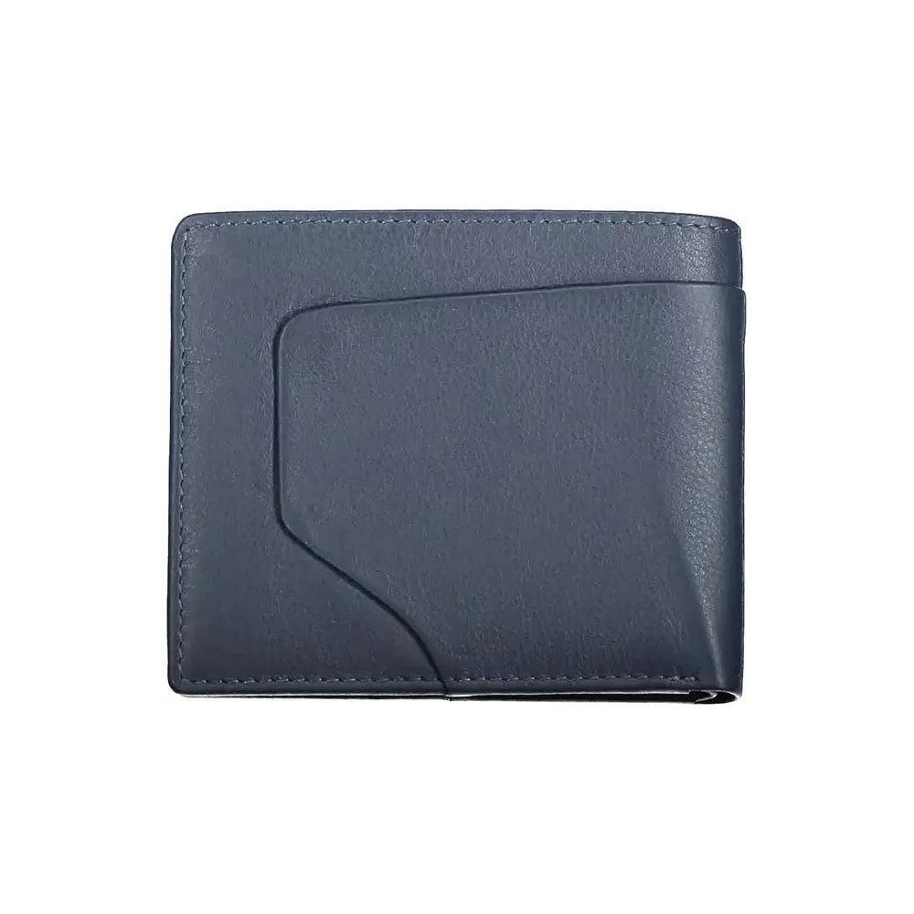 Piquadro Blue Leather Men Wallet Piquadro