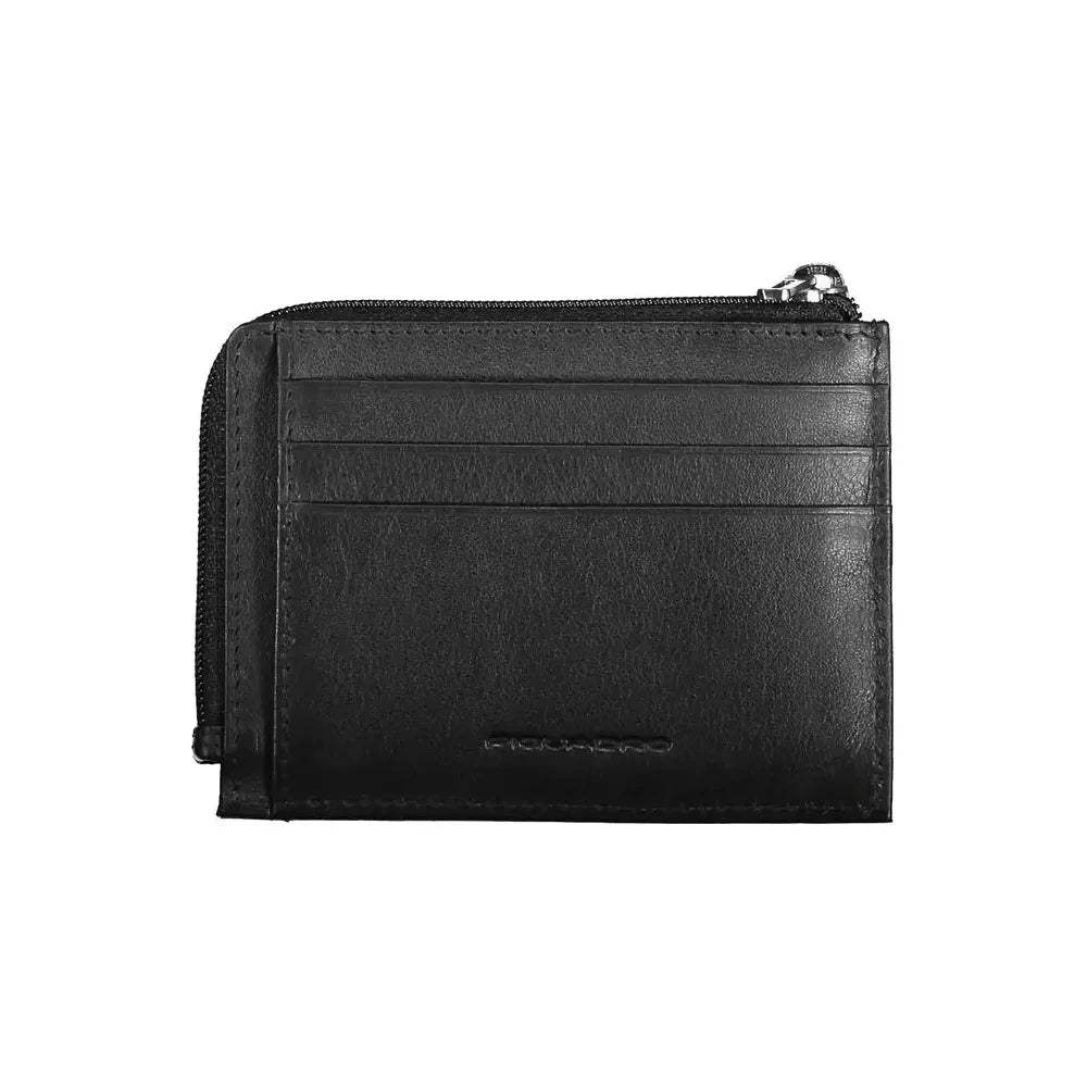 Piquadro Black Leather Men Wallet Piquadro