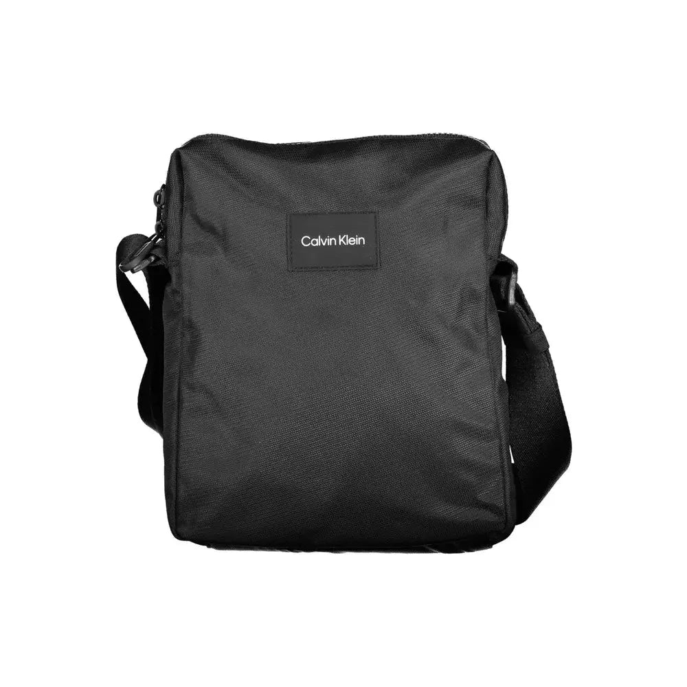 Calvin Klein "Black Polyester Mens Shoulder Bag" Calvin Klein