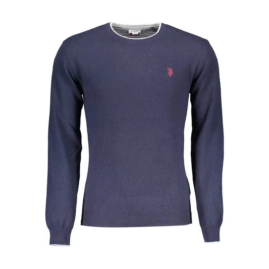 U.S. POLO ASSN. Blue Wool Men Sweater