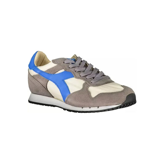 Diadora Gray Leather Women Sneaker Diadora