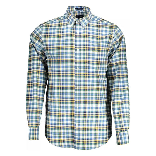 Gant Blue Cotton Mens Shirt Gant