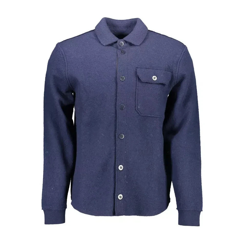 Gant Blue Wool Men Sweater Gant