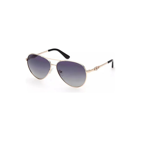 Guess Jeans Gold Metal Women Sunglass