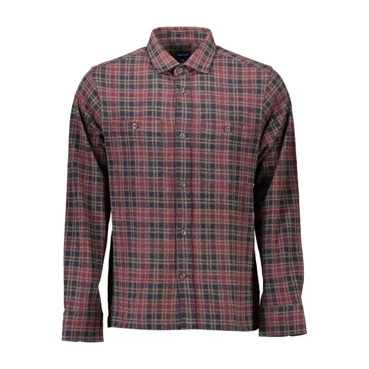 Gant Brown Cotton Men Shirt Gant