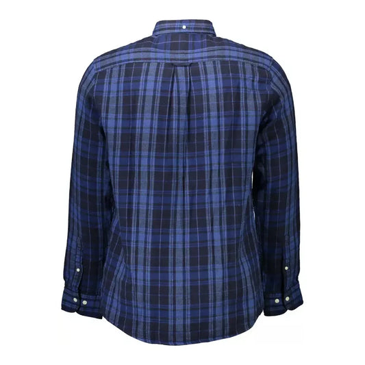 Gant Blue Cotton Men Shirt Gant