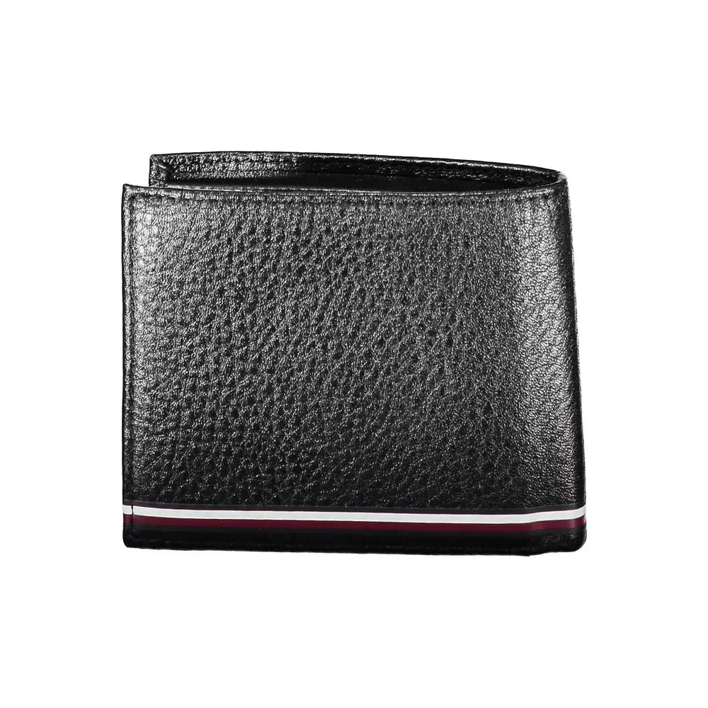 Tommy Hilfiger Black Leather Men Wallet Tommy Hilfiger