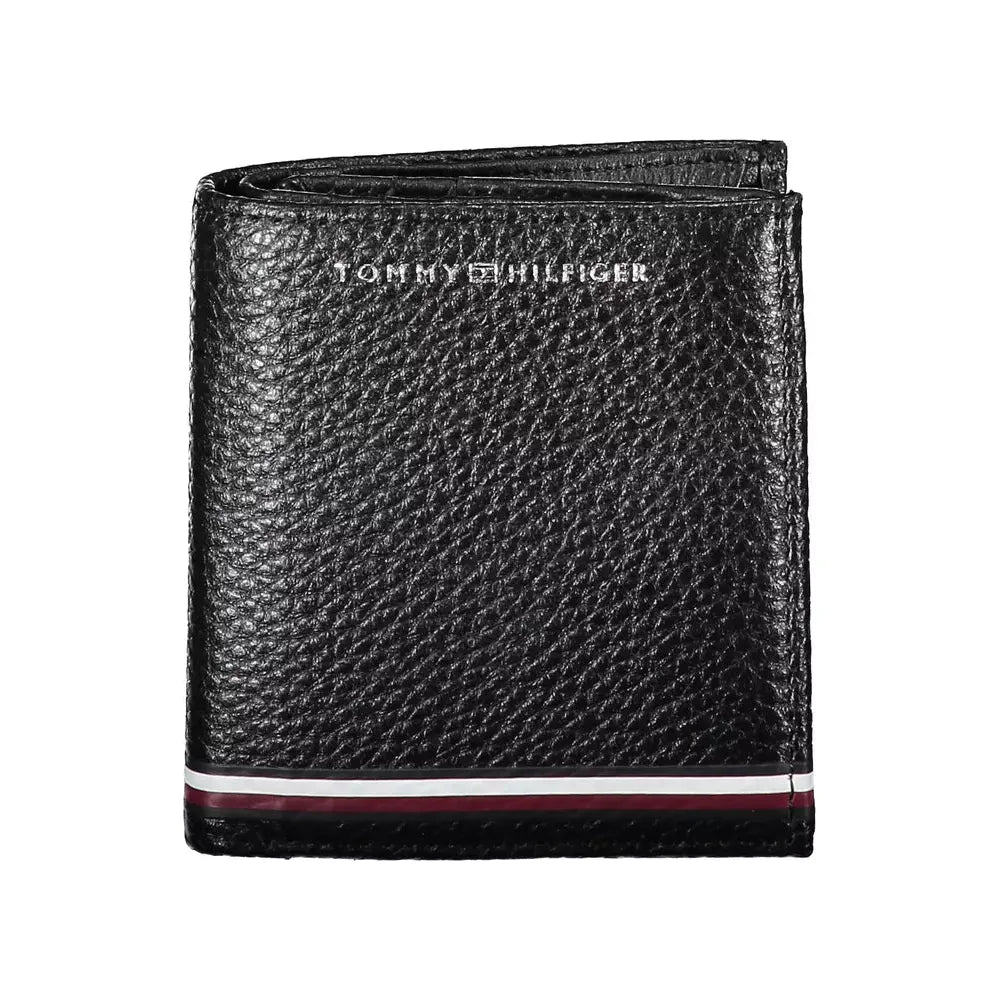 Tommy Hilfiger Black Leather Men Wallet Tommy Hilfiger